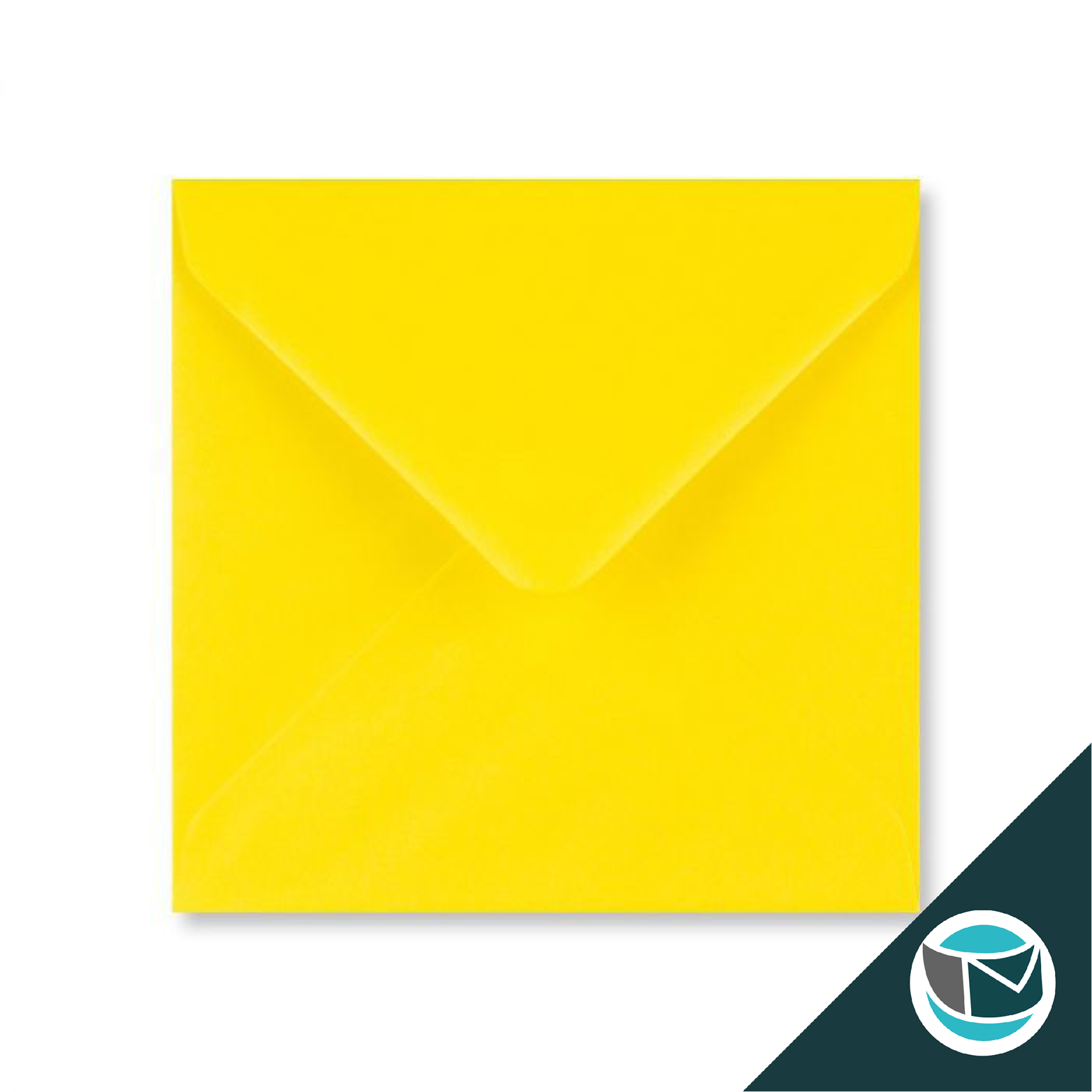 Gekleurde Envelop - 130x130 mm - Geel