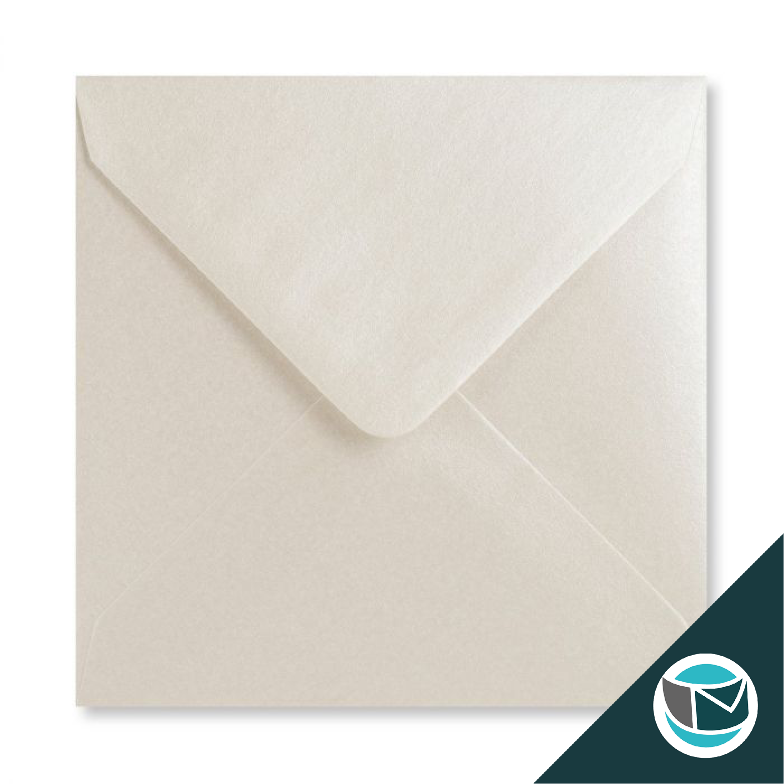 Gekleurde Envelop - 130x130 mm - Oester  Glans