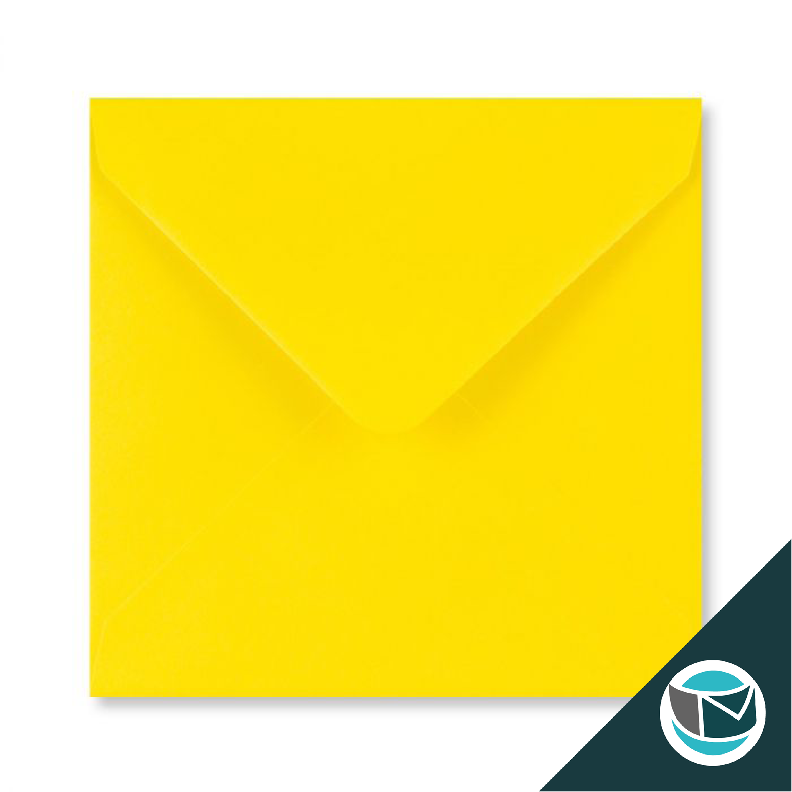 Gekleurde Envelop - 140x140 mm - Geel