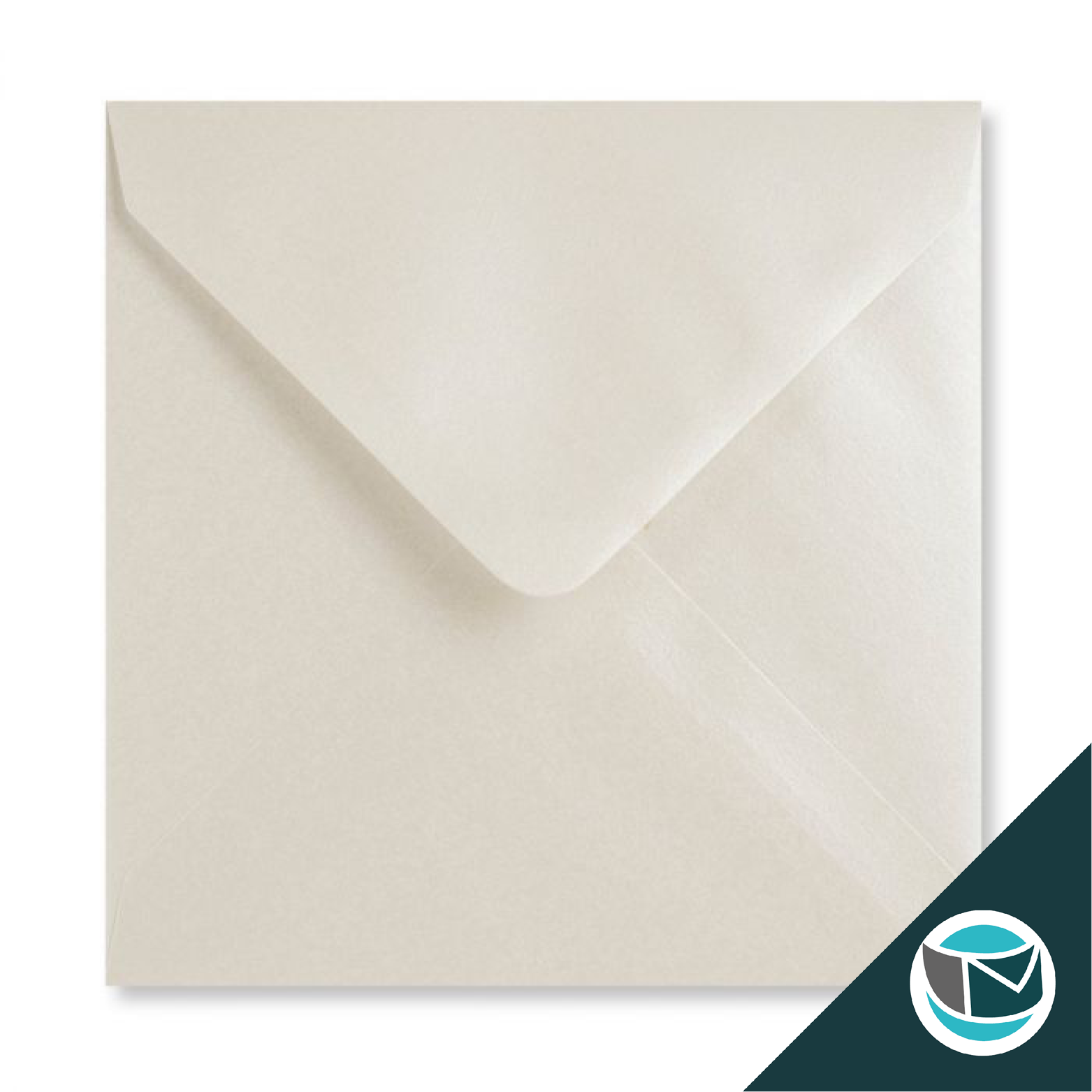 Gekleurde Envelop - 140x140 mm - Oester  Glans