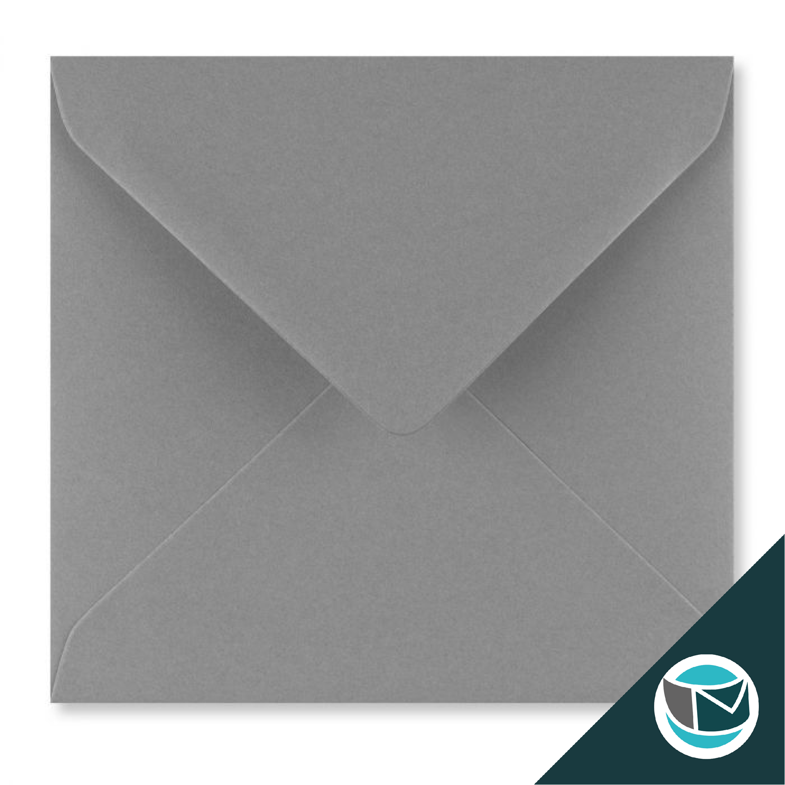 Gekleurde Envelop - 155x155 mm - Donkergrijs