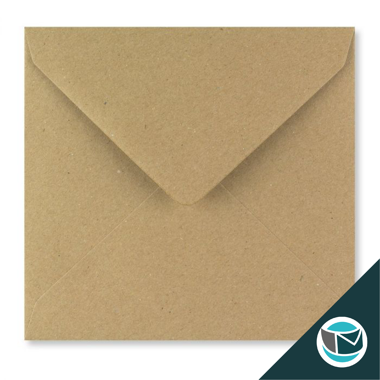 Gekleurde Envelop - 155x155 mm - Gerecycelde Kraft