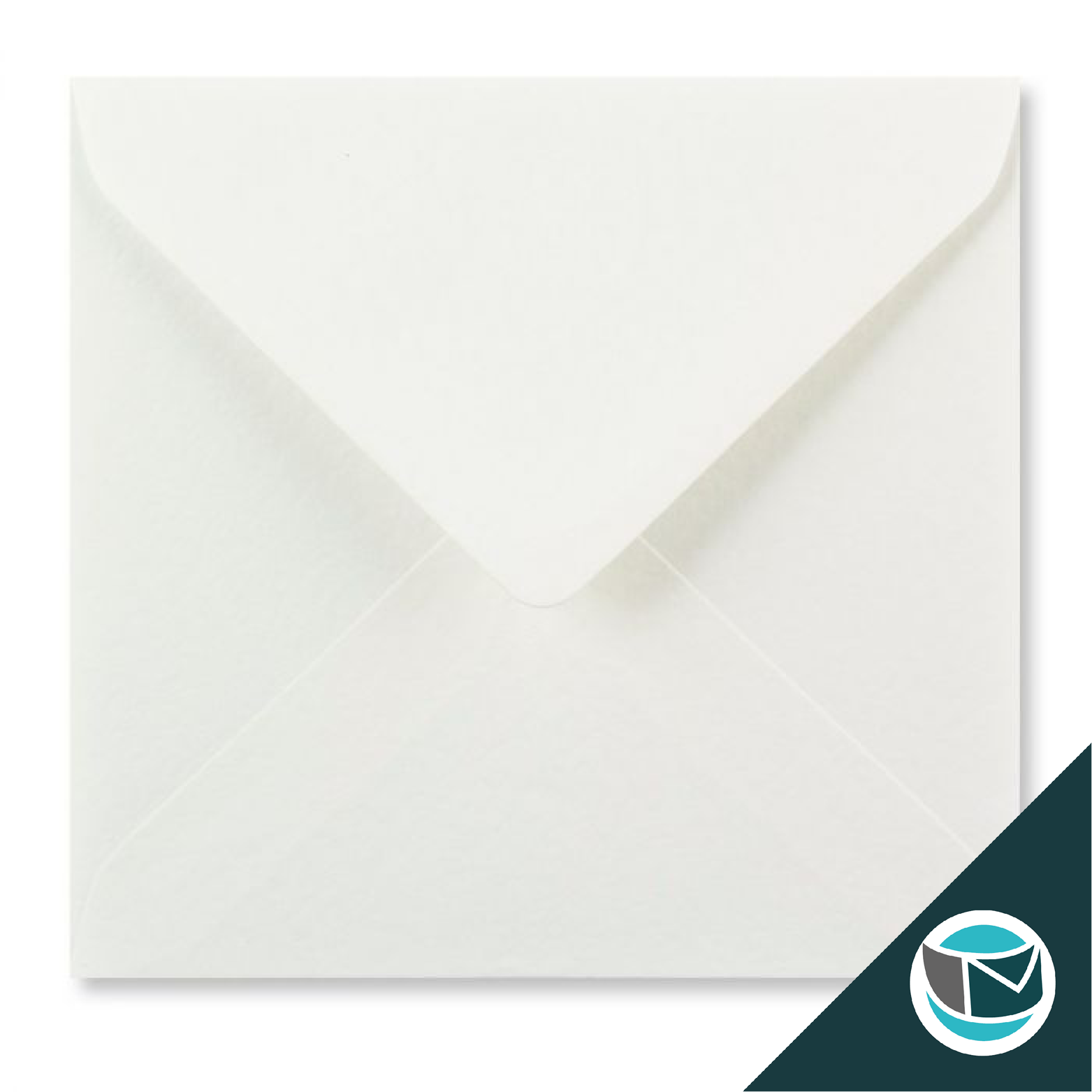 Gekleurde Envelop - 155x155 mm - Wit Gehammerd