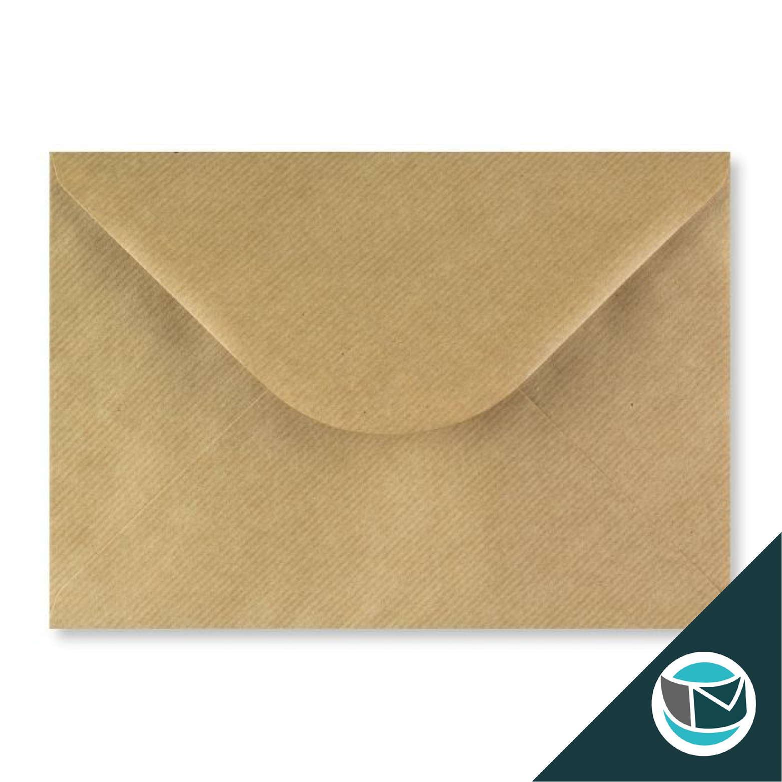 Gekleurde Envelop - 162x229 mm (C5) - Bruin Gestreept