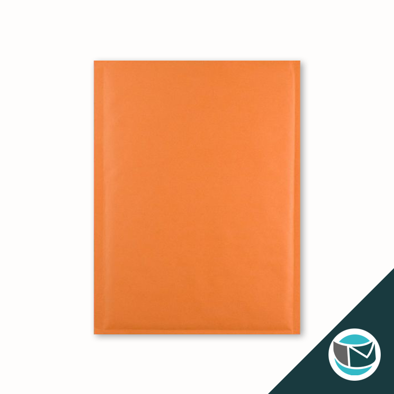 Kraft luchtkussen envelop met strip - 450x320 mm (C3) - Oranje