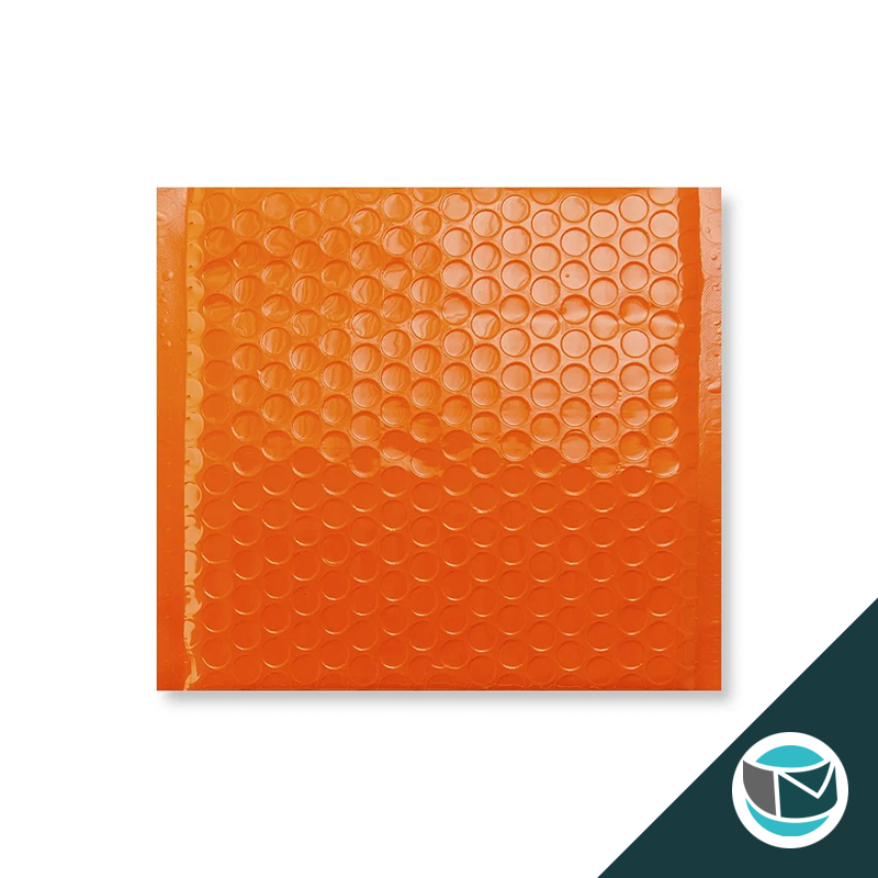 Kunststof Luchtkussenenvelop Hoogglans - 165x165 mm - Oranje