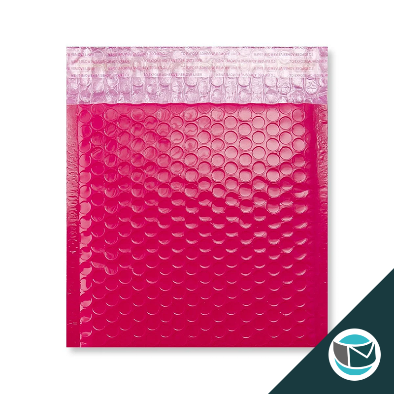 Kunststof Luchtkussenenvelop Hoogglans - 165x165 mm - Roze