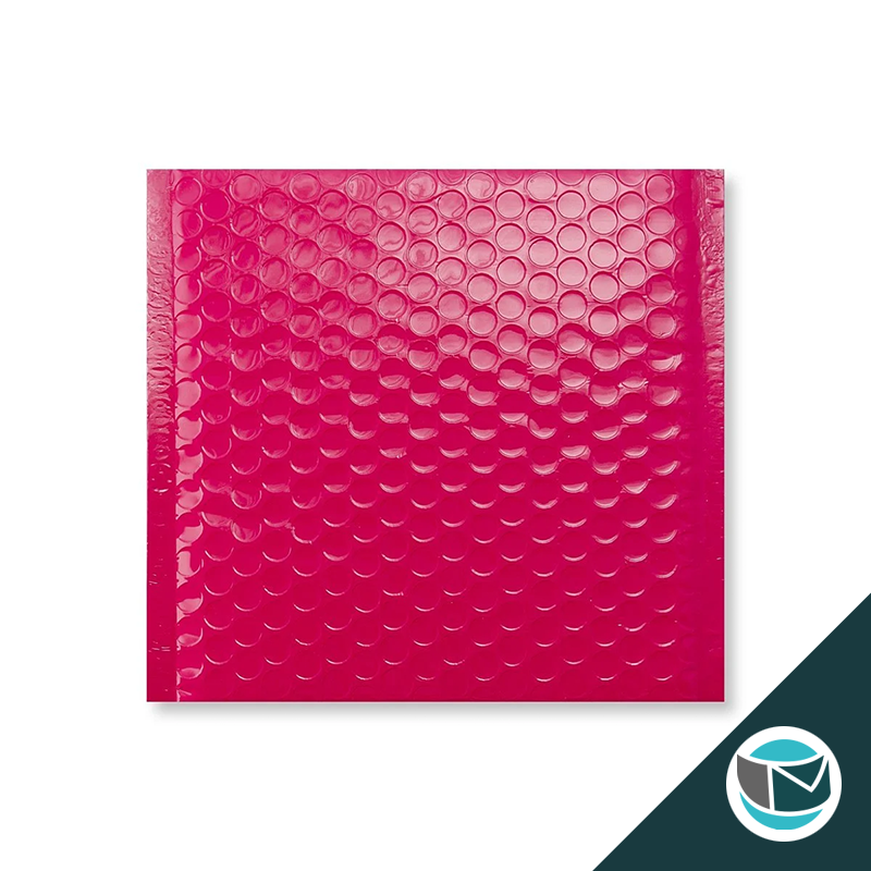Kunststof Luchtkussenenvelop Hoogglans - 165x165 mm - Roze