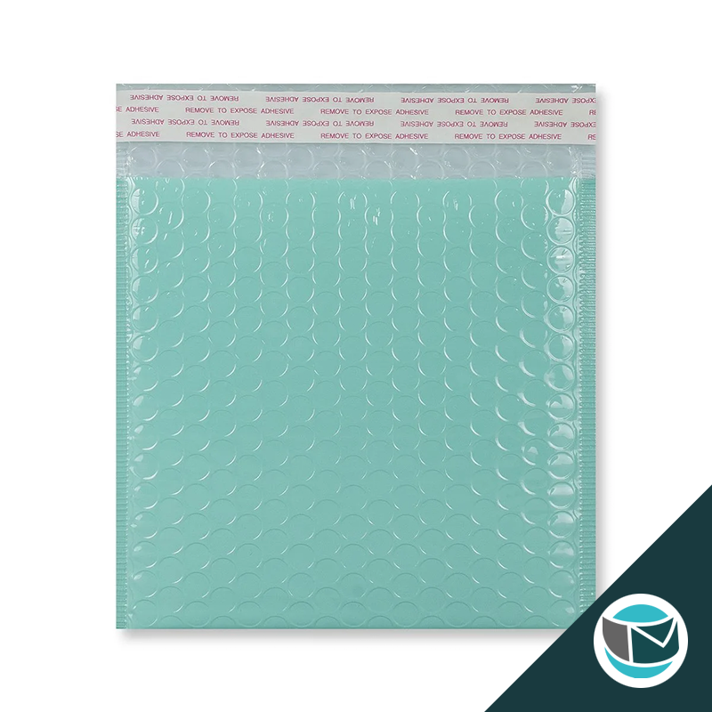 Kunststof Luchtkussenenvelop Hoogglans - 165x165 mm - Mintgroen