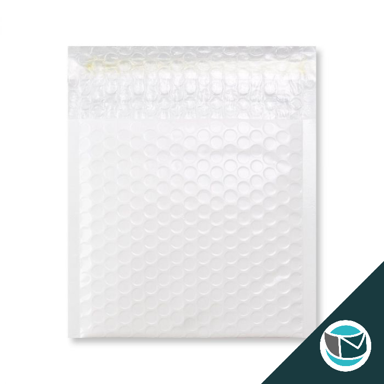 Kunststof Luchtkussenenvelop Hoogglans - 165x165 mm - Wit