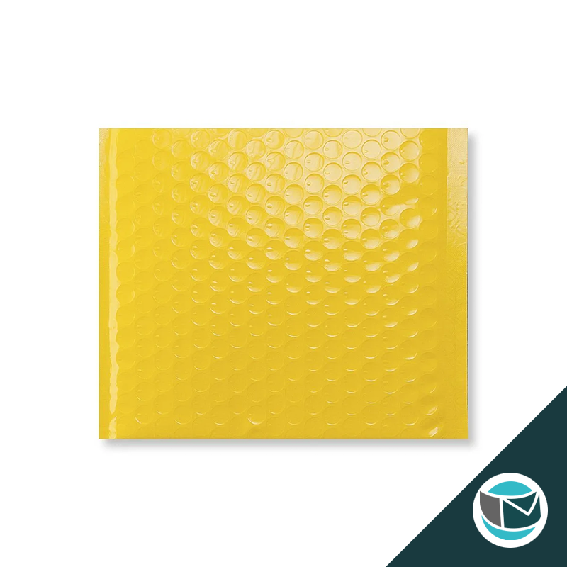 Kunststof Luchtkussenenvelop Hoogglans - 165x165 mm - Geel