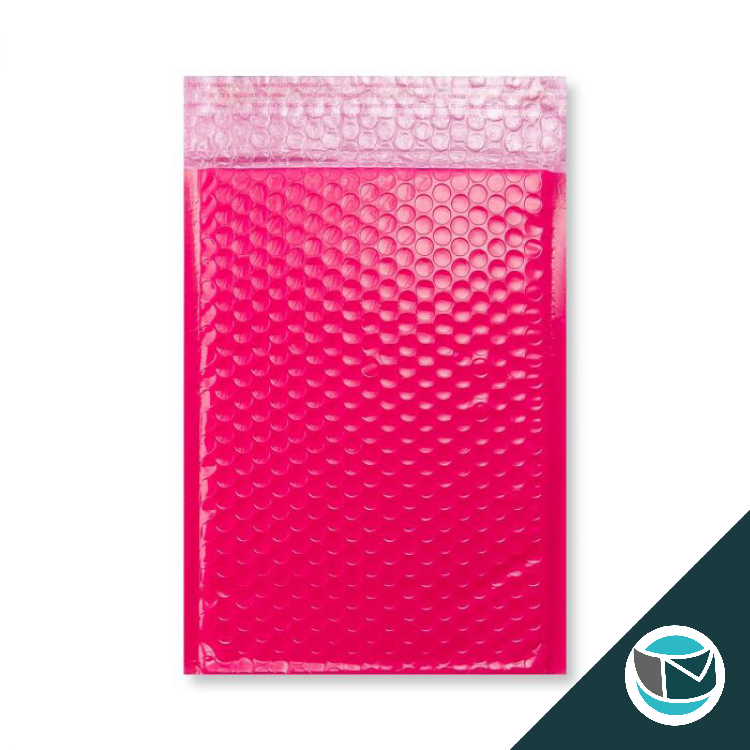 Kunststof Luchtkussenenvelop Hoogglans - 250x180 mm - Roze