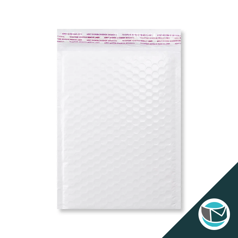Kunststof Luchtkussenenvelop Hoogglans - 250x180 mm - Wit