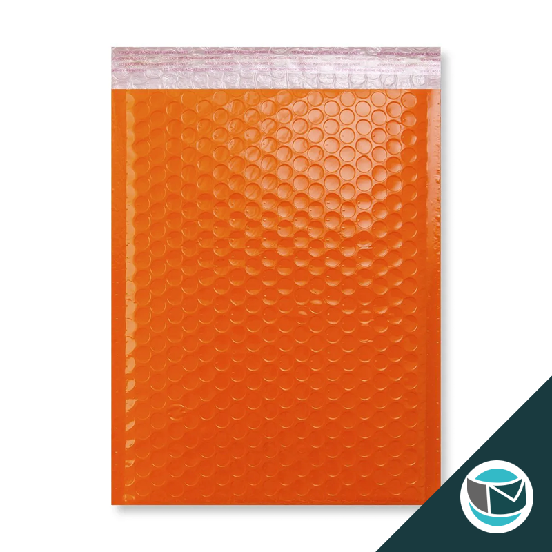 Kunststof Luchtkussenenvelop Hoogglans - 340x240 mm - Oranje
