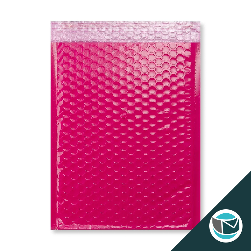 Kunststof Luchtkussenenvelop Hoogglans - 340x240 mm - Roze