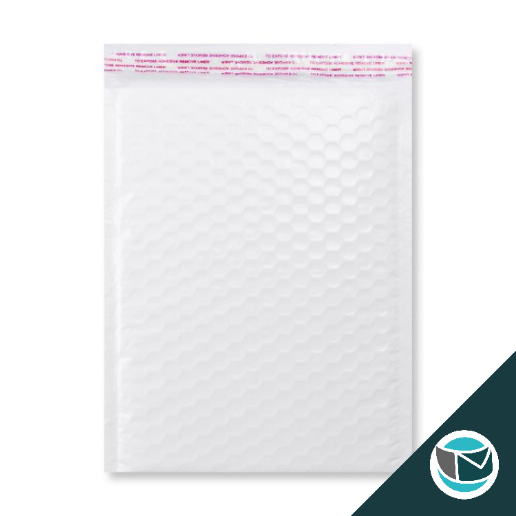 Kunststof Luchtkussenenvelop Hoogglans - 340x240 mm - Wit