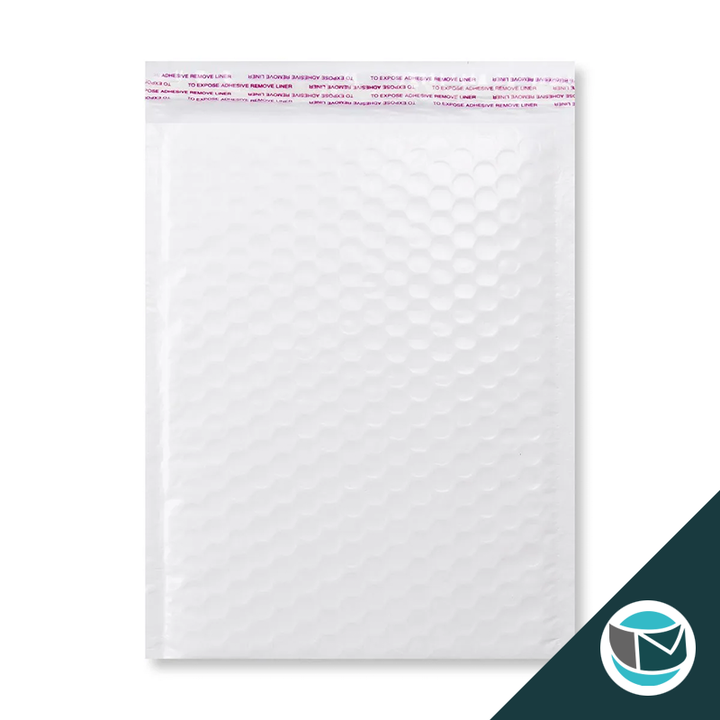 Kunststof Luchtkussenenvelop Hoogglans - 340x240 mm - Wit