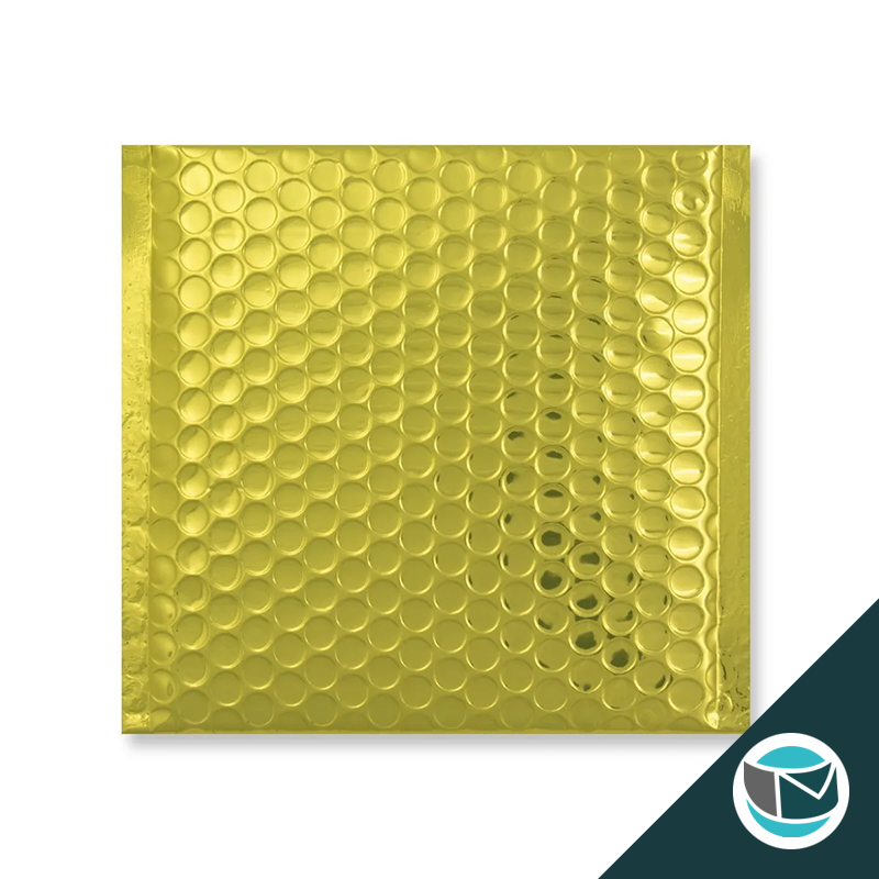 Metallic Luchtkussen Envelop - 165x165 mm - Goud