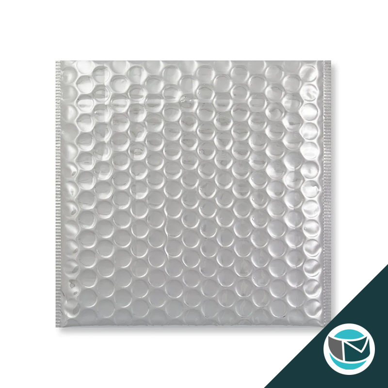 Metallic Luchtkussen Envelop - 165x165 mm - Zilver
