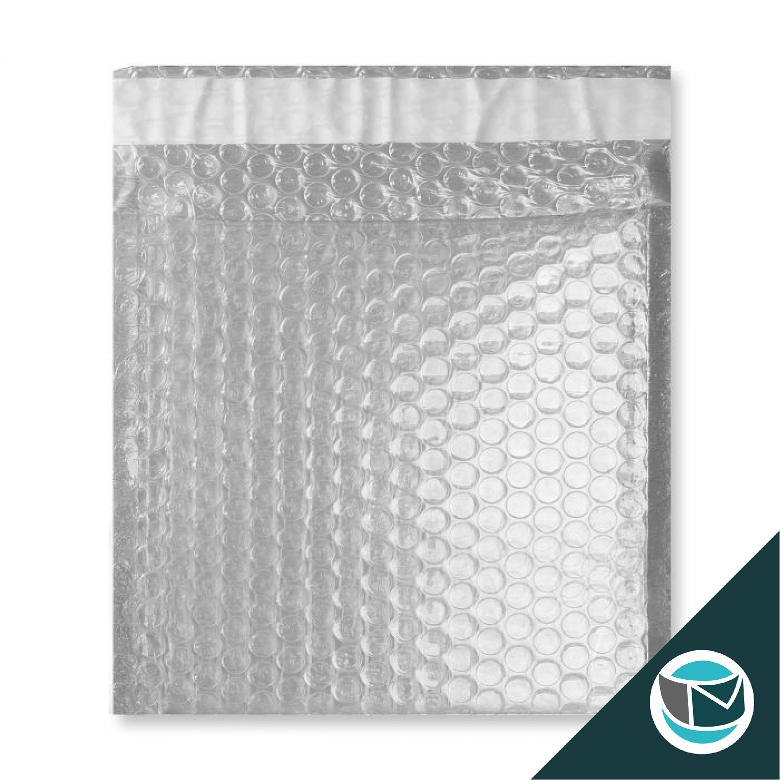 Metallic Luchtkussen Envelop - 165x165 mm - Transparant