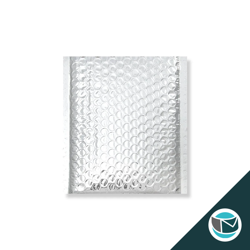 Metallic Luchtkussen Envelop - 180x140 mm - Zilver