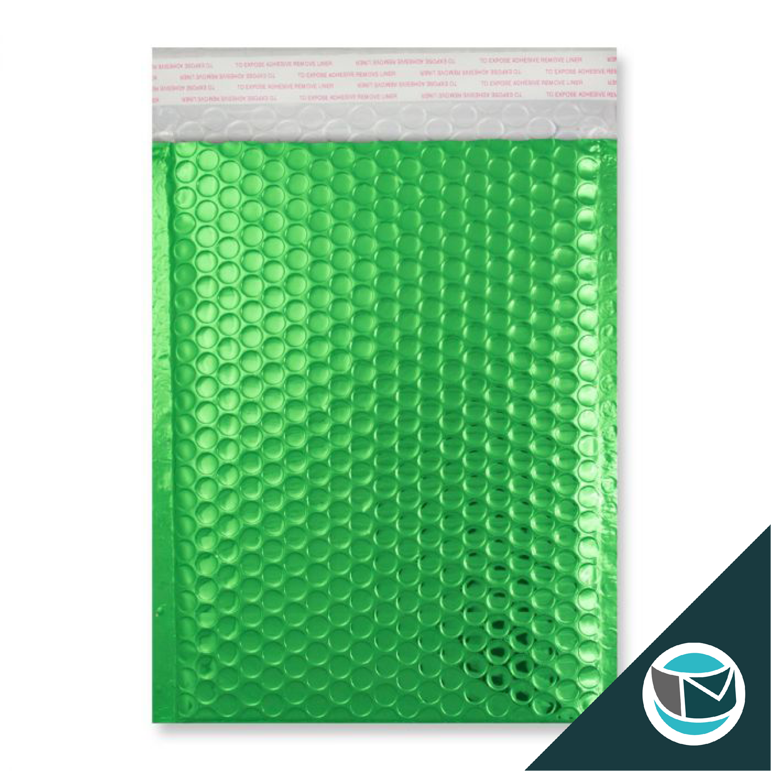 Metallic Luchtkussen Envelop – 250×180 mm – Groen