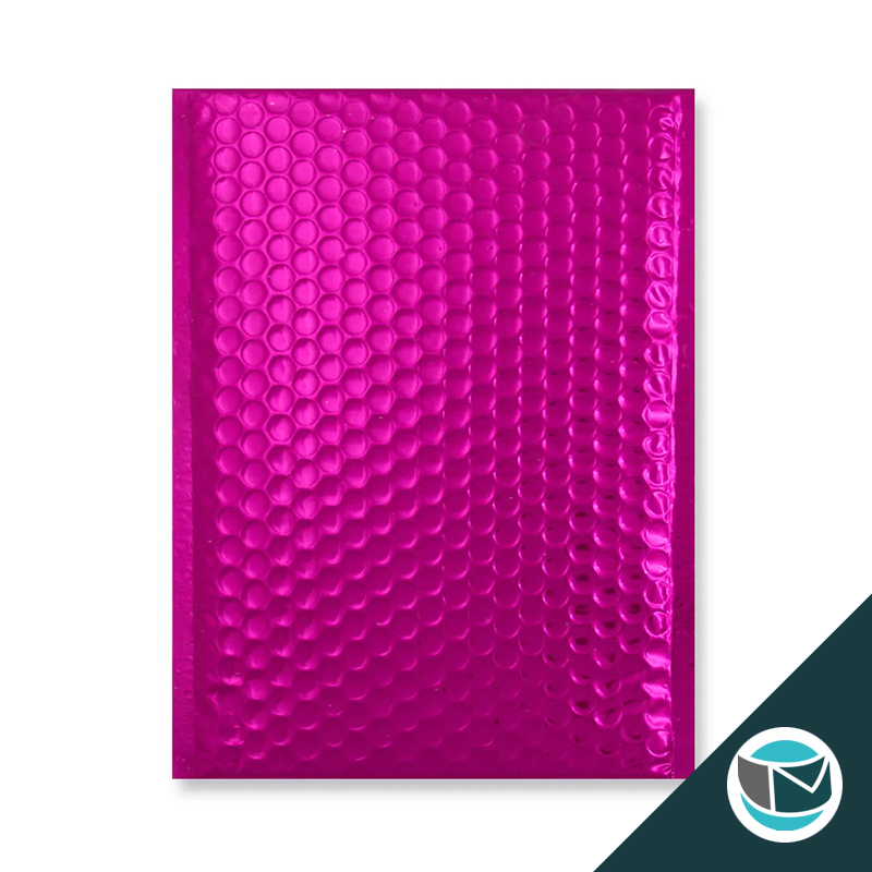 Metallic Luchtkussen Envelop - 250x180 mm - Roze