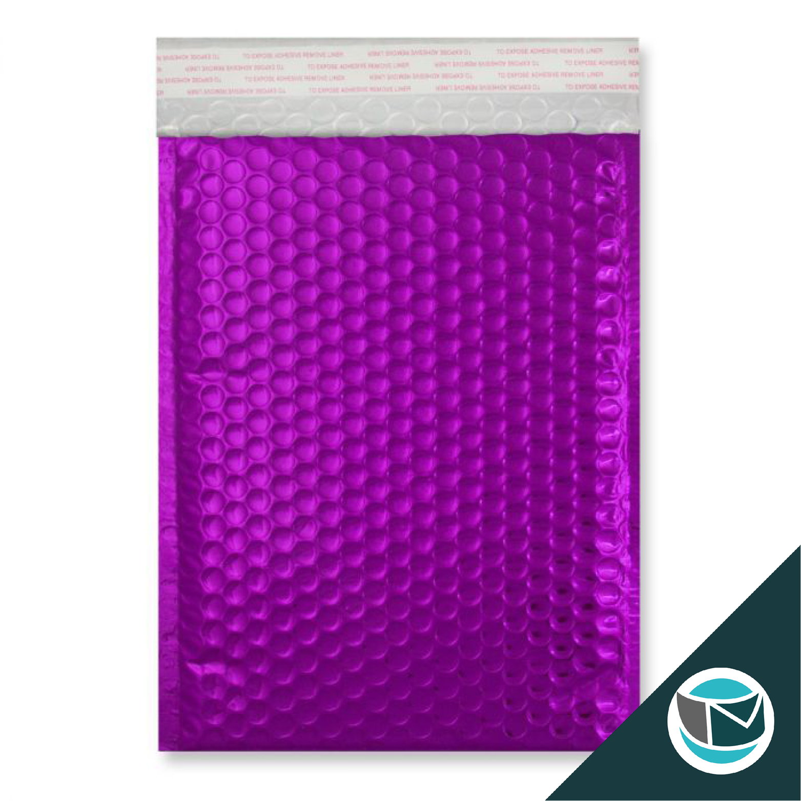 Metallic Luchtkussen Envelop - 250x180 mm - Paars