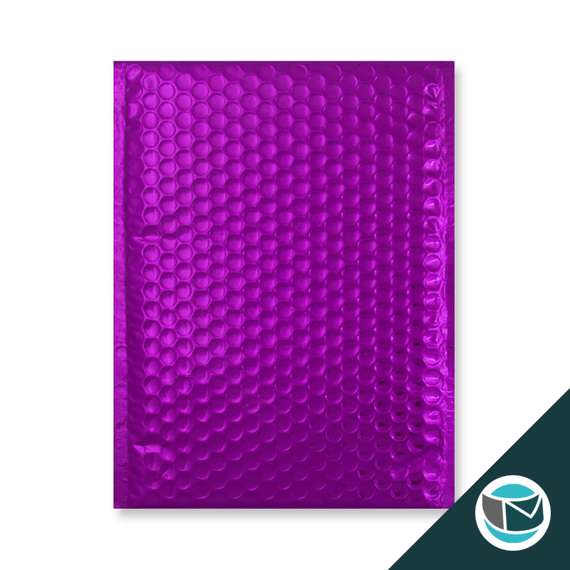 Metallic Luchtkussen Envelop - 250x180 mm - Paars