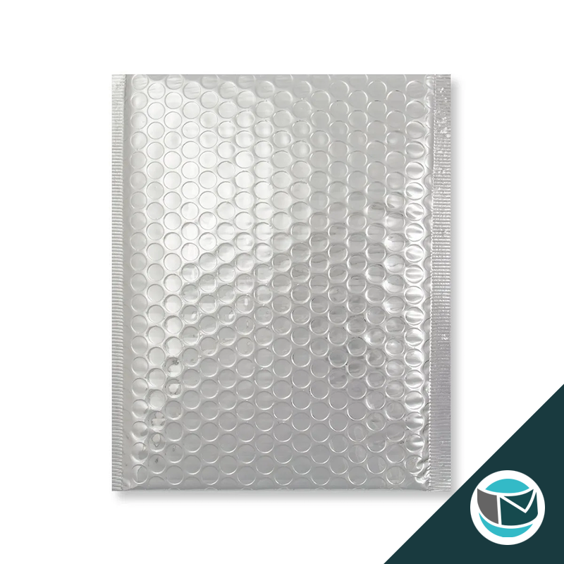 Metallic Luchtkussen Envelop - 250x180 mm - Zilver