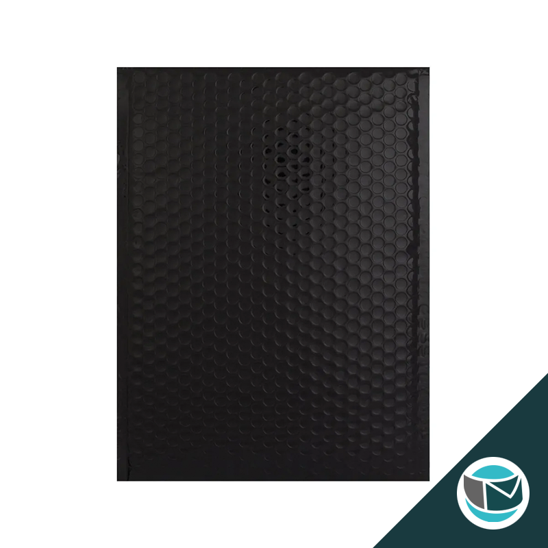Metallic Luchtkussen Envelop - 324x230 mm (C4) - Zwart