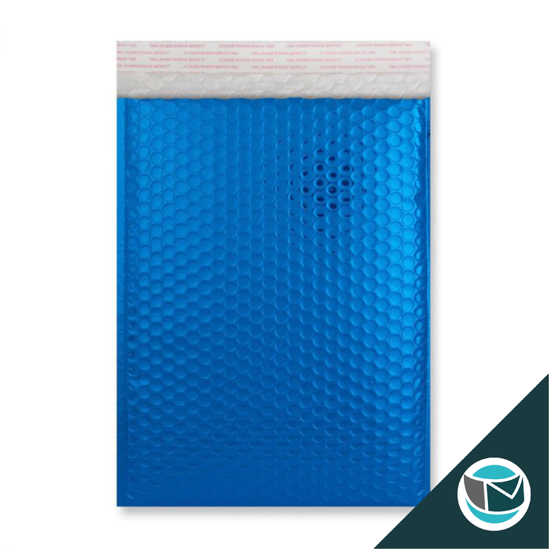 Metallic Luchtkussen Envelop - 324x230 mm (C4) - Blauw