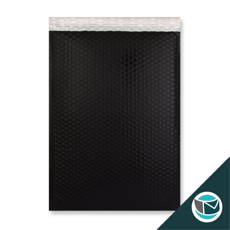 Metallic Luchtkussen Envelop - 450x320 mm (C3) - Zwart