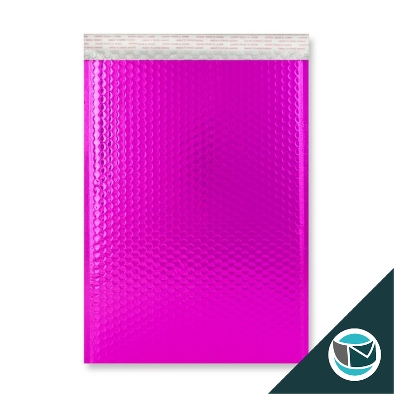 Metallic Luchtkussen Envelop - 450x320 mm (C3) - Roze