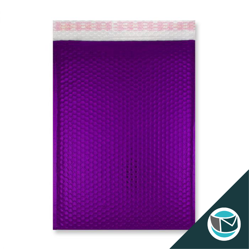 Metallic Luchtkussen Envelop - 450x320 mm (C3) - Paars