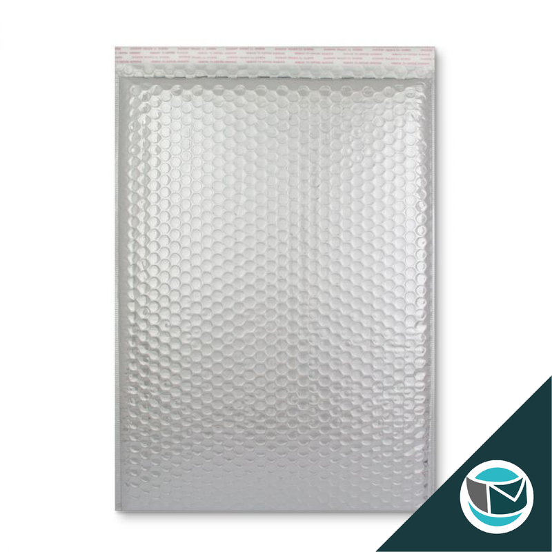 Metallic Luchtkussen Envelop - 450x320 mm (C3) - Zilver