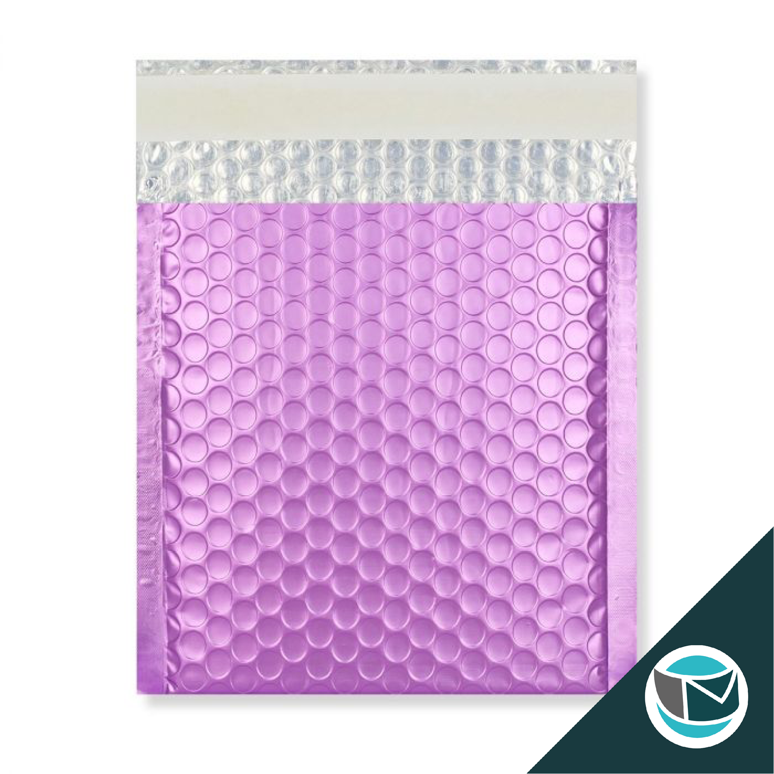 Metallic Luchtkussen Envelop Mat - 165x140 mm - Lila