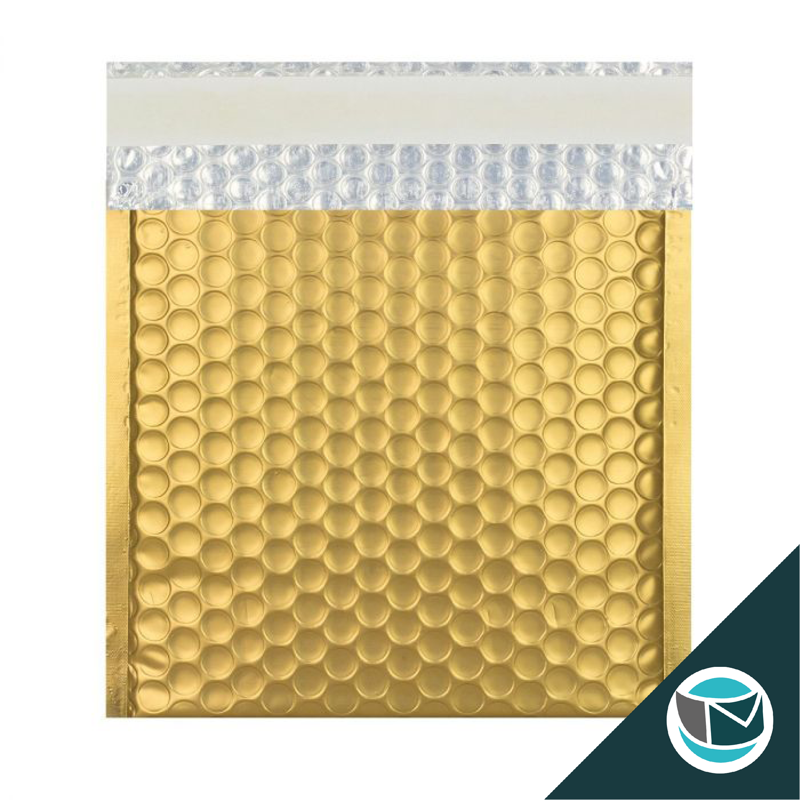 Metallic Luchtkussen Envelop Mat - 165x165 mm - Goud