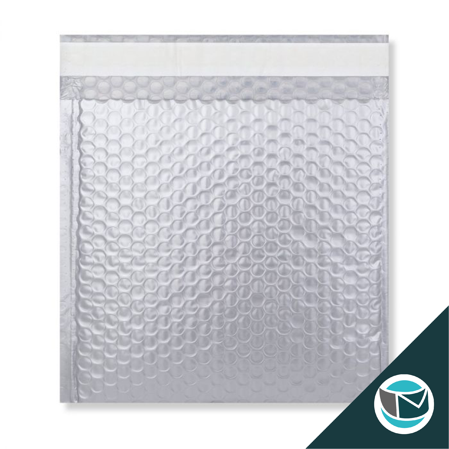 Metallic Luchtkussen Envelop Mat - 230x230 mm - Zilver