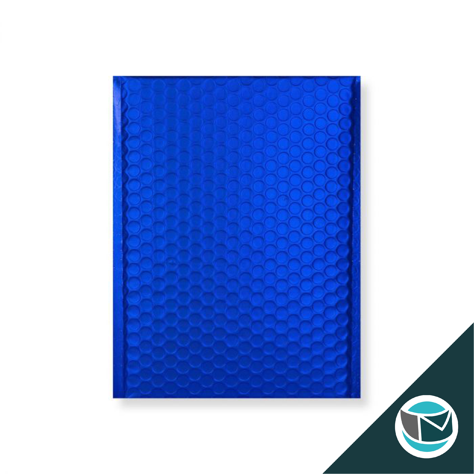 Metallic Luchtkussen Envelop Mat - 250x180 mm - Donkerblauw
