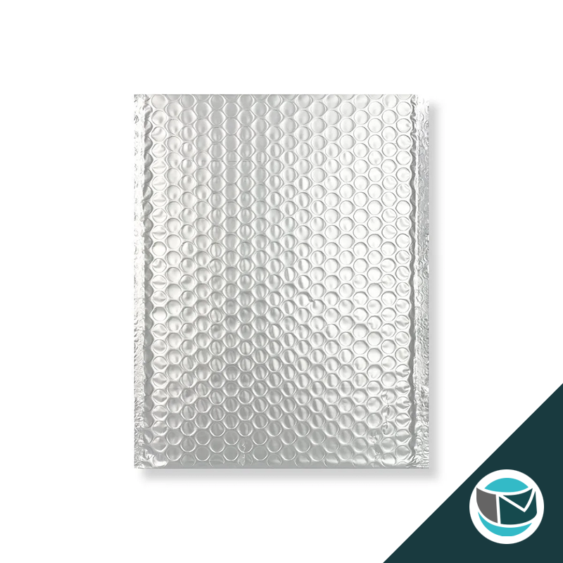 Metallic Luchtkussen Envelop Mat - 250x180 mm - Zilver