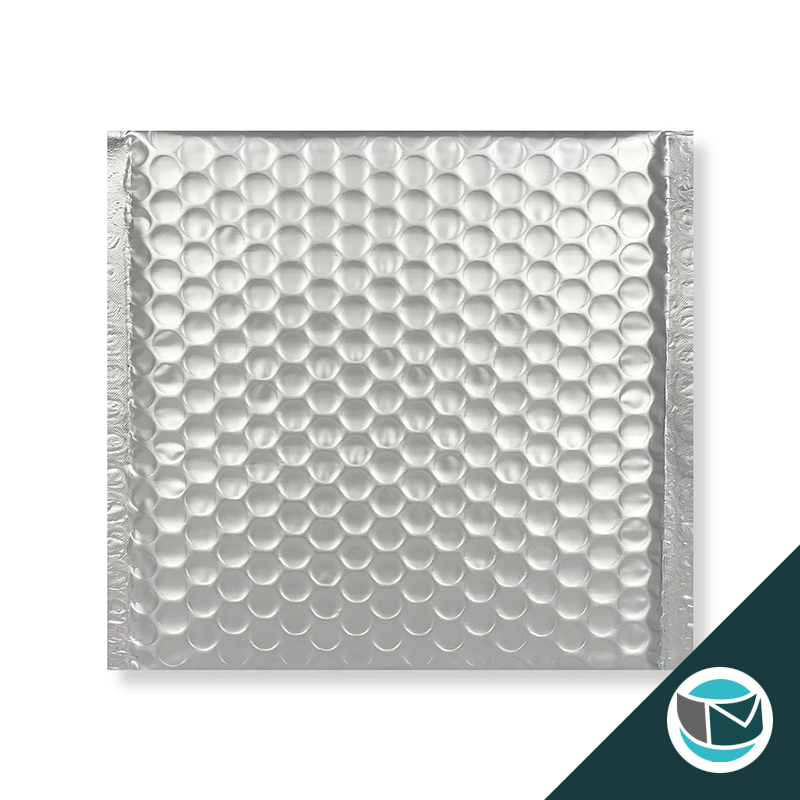 Metallic Luchtkussen Envelop Mat - 270x270 mm - Zilver