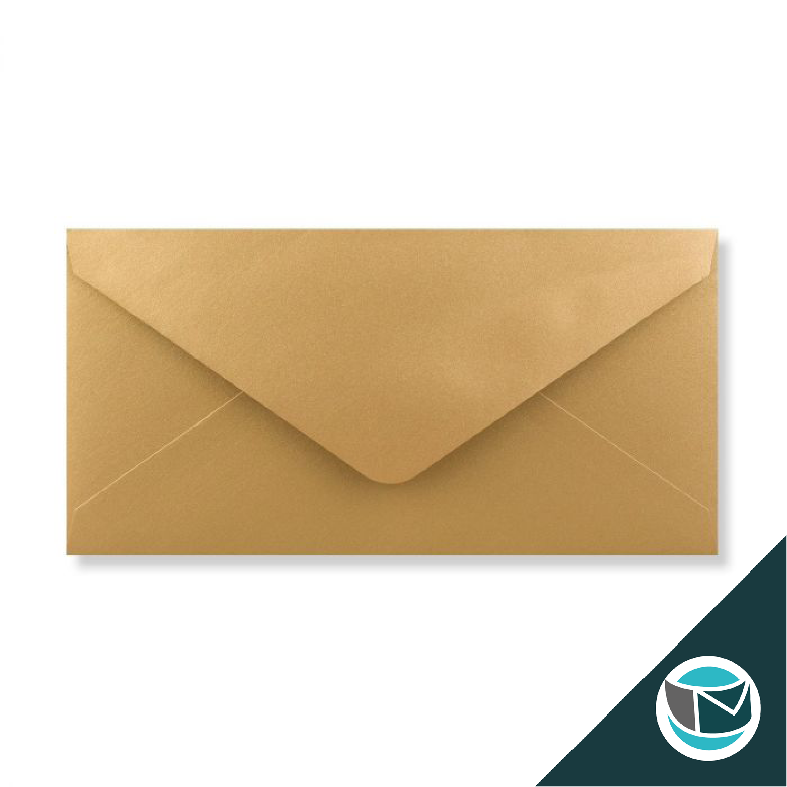 Luxe Wenskaart Envelop - 110x220 mm- Goud