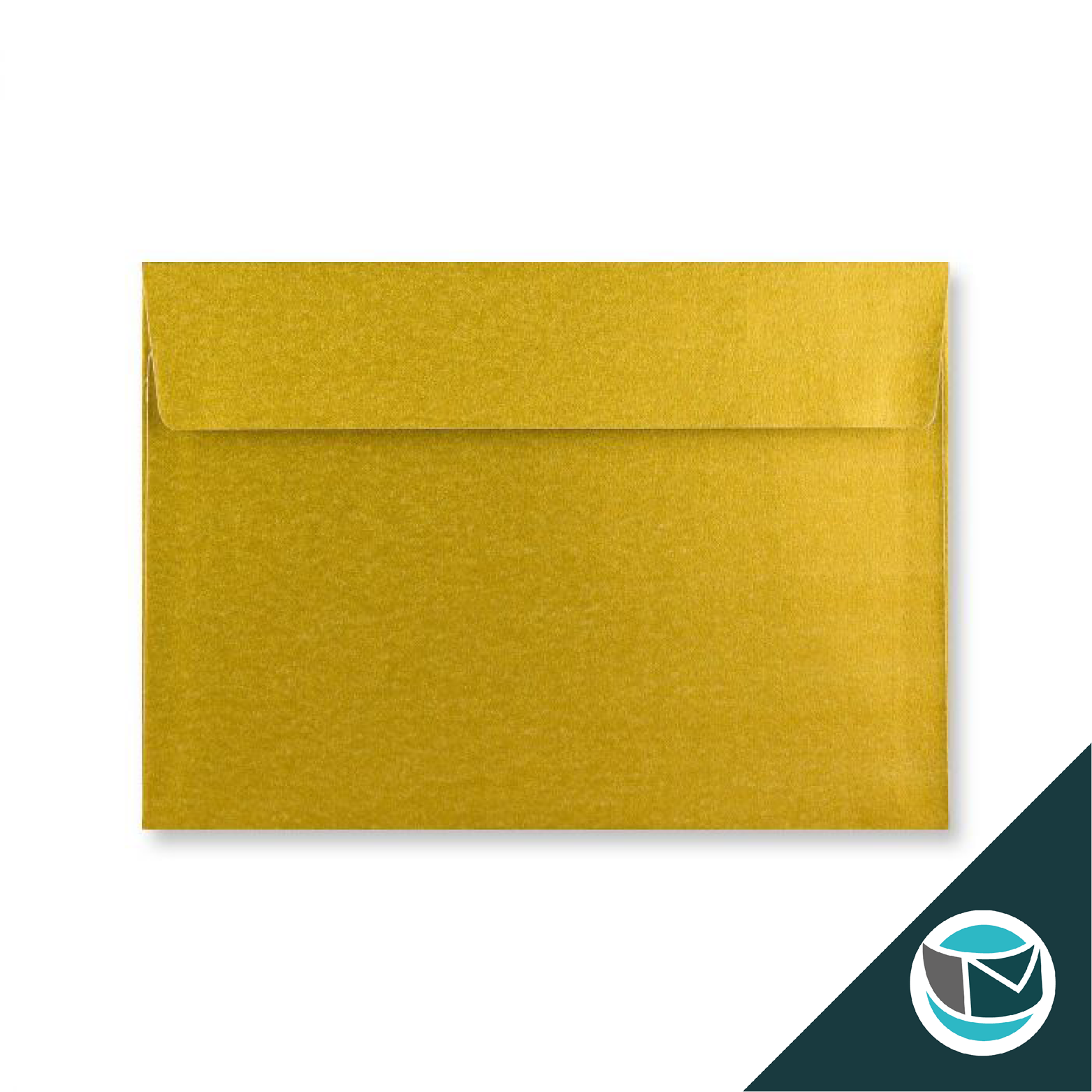 Luxe Wenskaart Envelop - 114x162 mm (C6) - Goud Strip