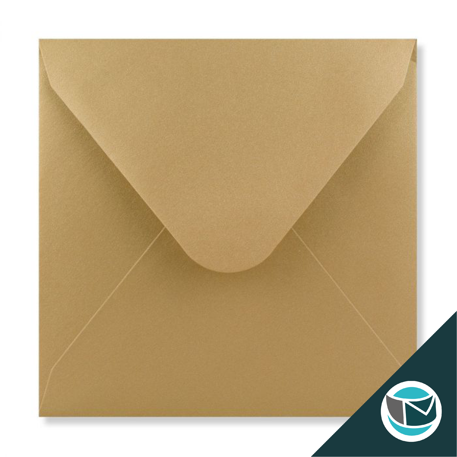 Luxe Wenskaart Envelop - 155x155 mm - Goud