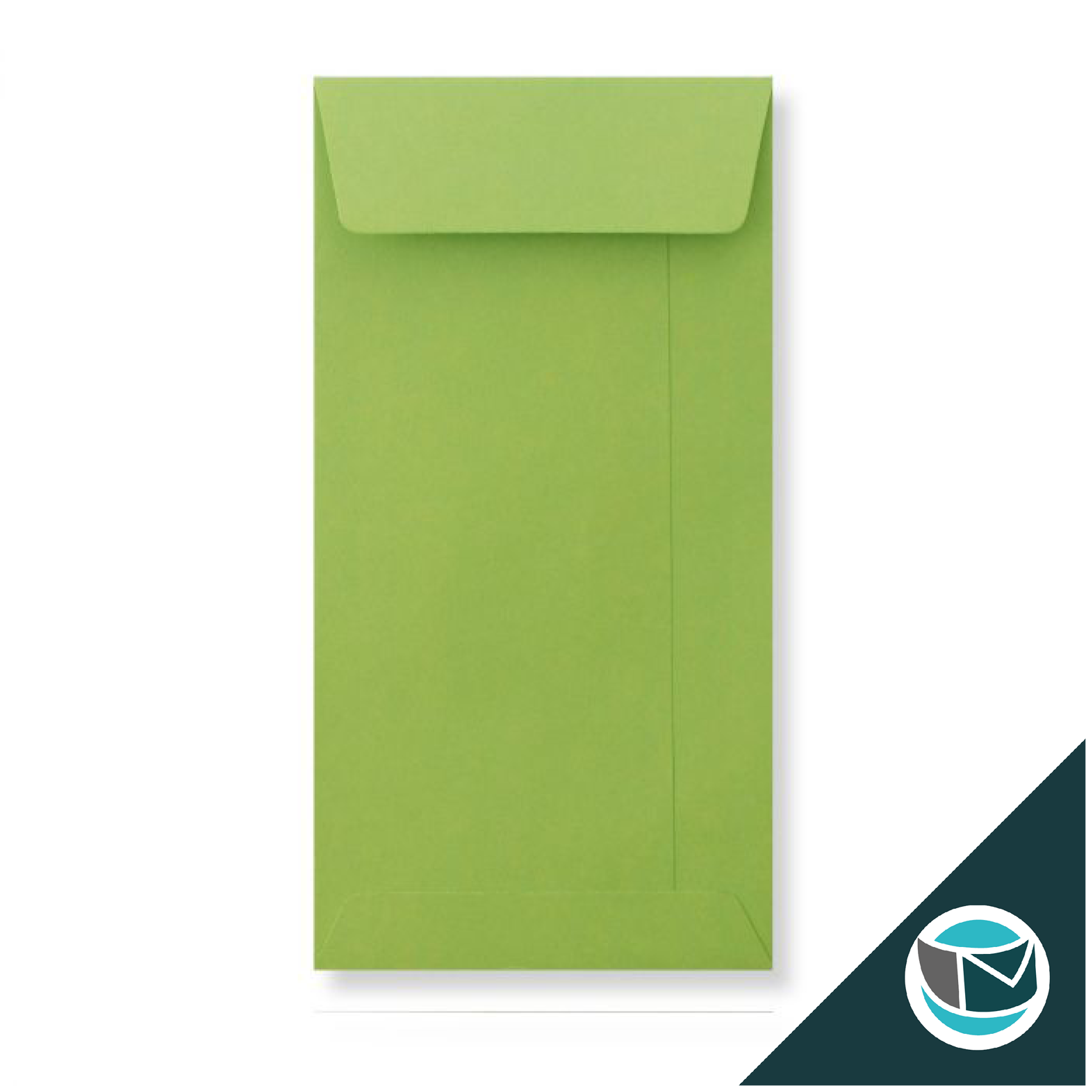 Luxe Wenskaart Envelop - 220x110 mm - Groen Strip