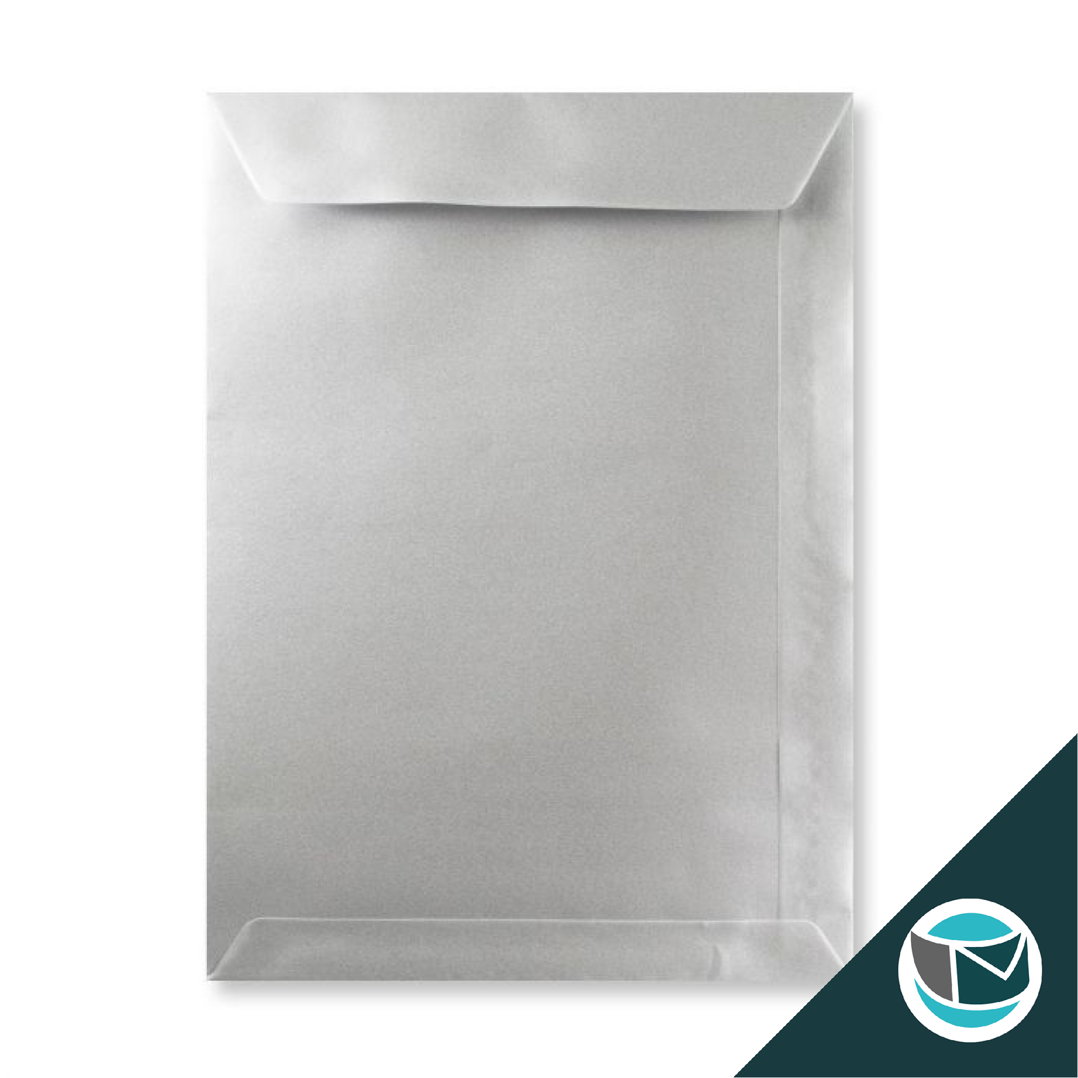 Luxe Wenskaart Envelop - 324x229 mm (C4) - Zilver Strip
