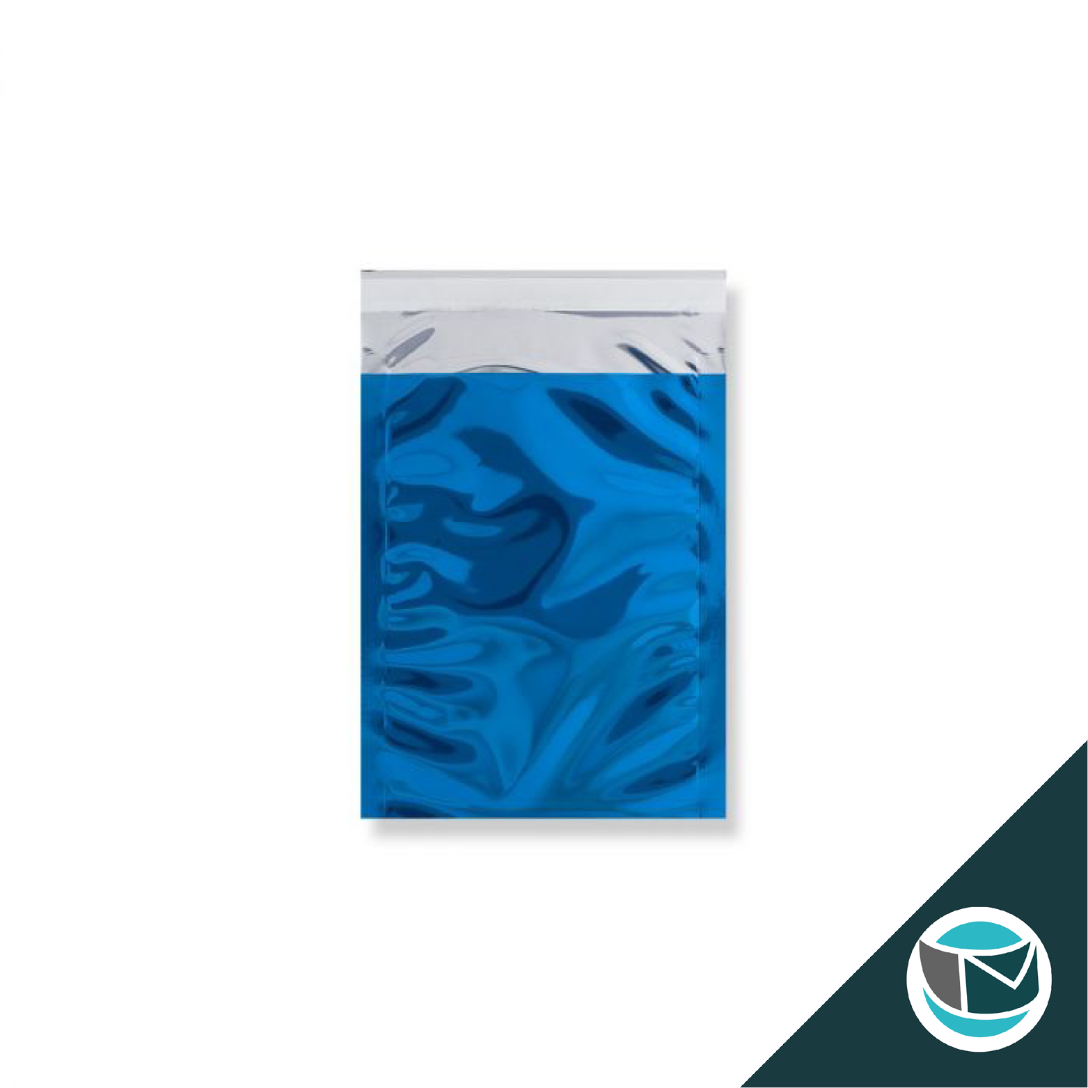 Metallic Folie Envelop (Glans) - 162x114 mm (C6) - Blauw