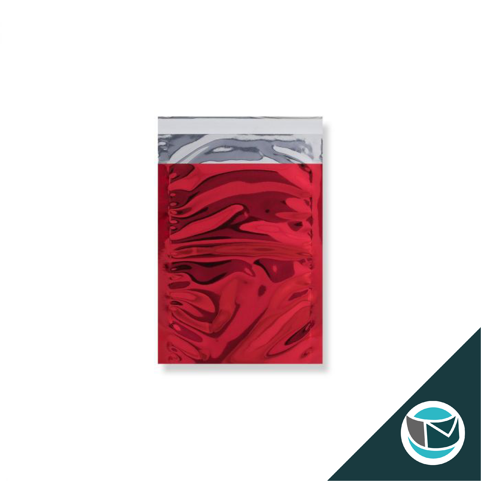 Metallic Folie Envelop (Glans) - 162x114 mm (C6) - Rood