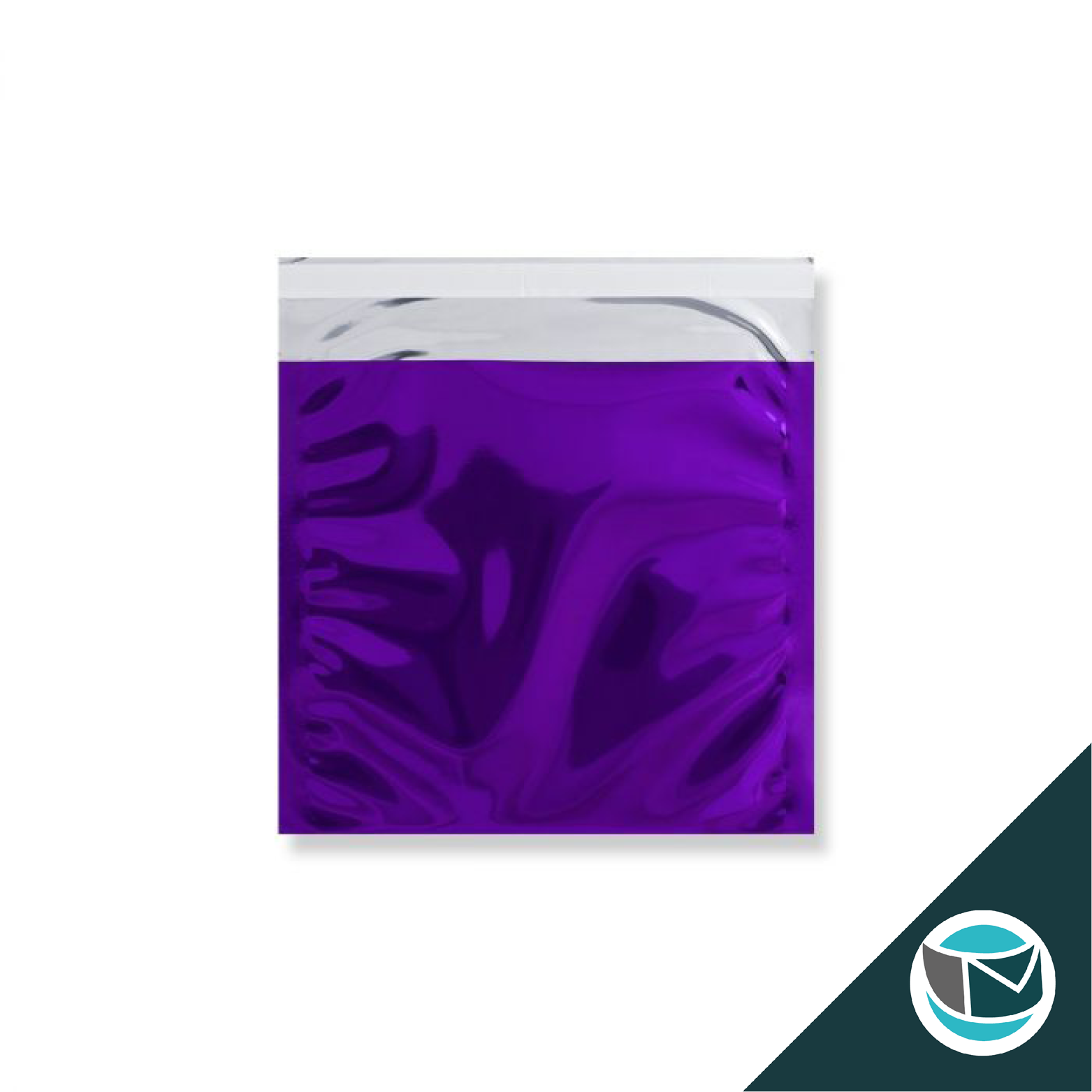 Metallic Folie Envelop (Glans) - 165x165 mm - Paars